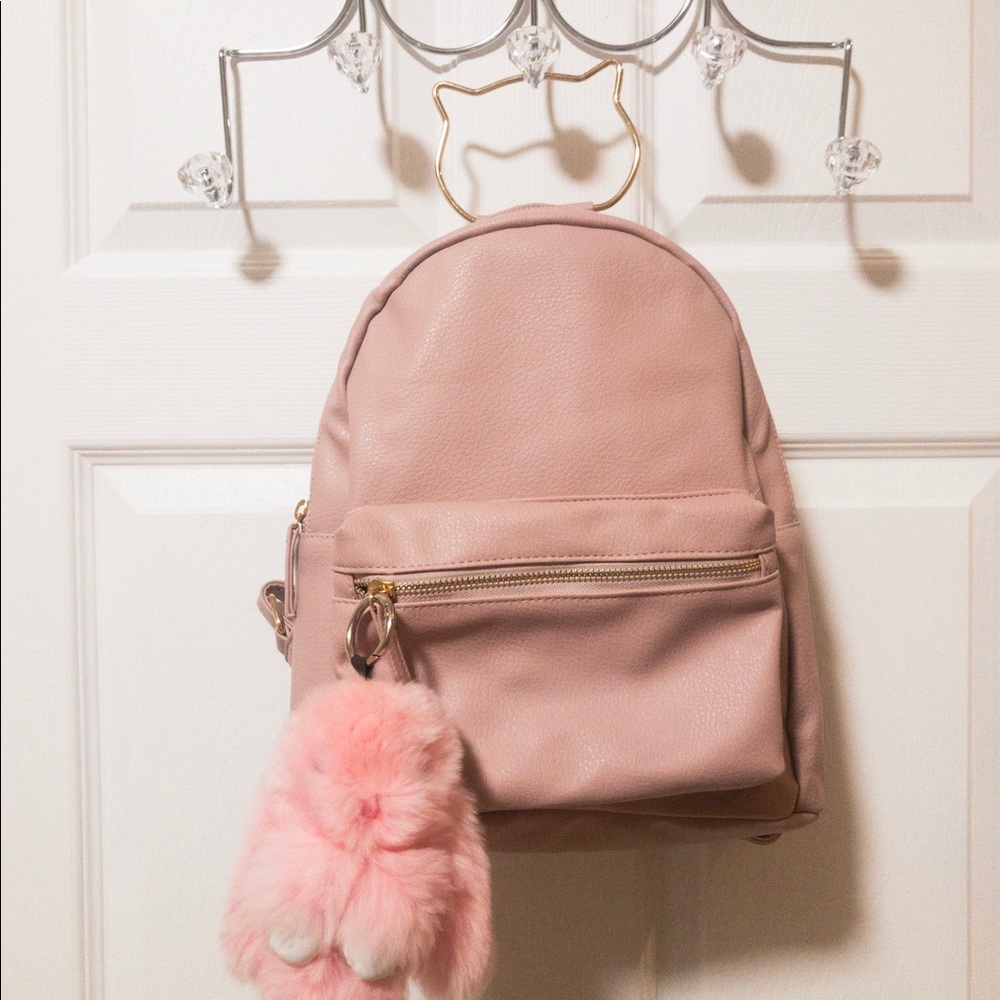 Small Nude Pink Backpack